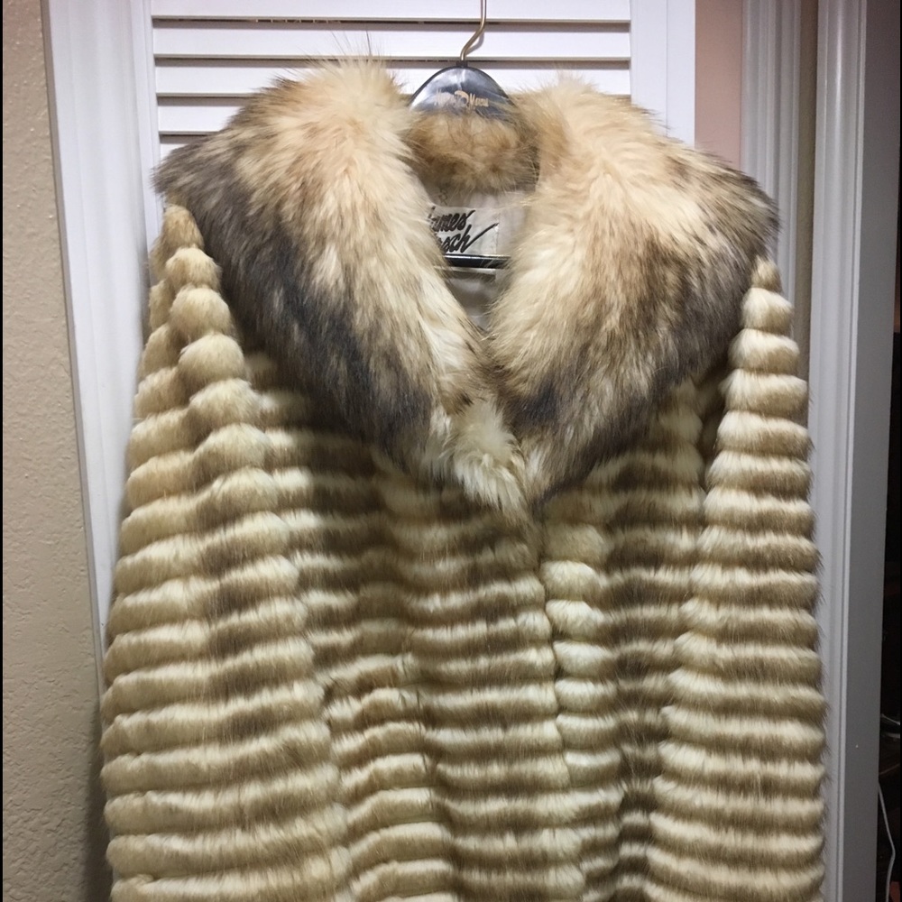 Mink Coat With Fox Collar